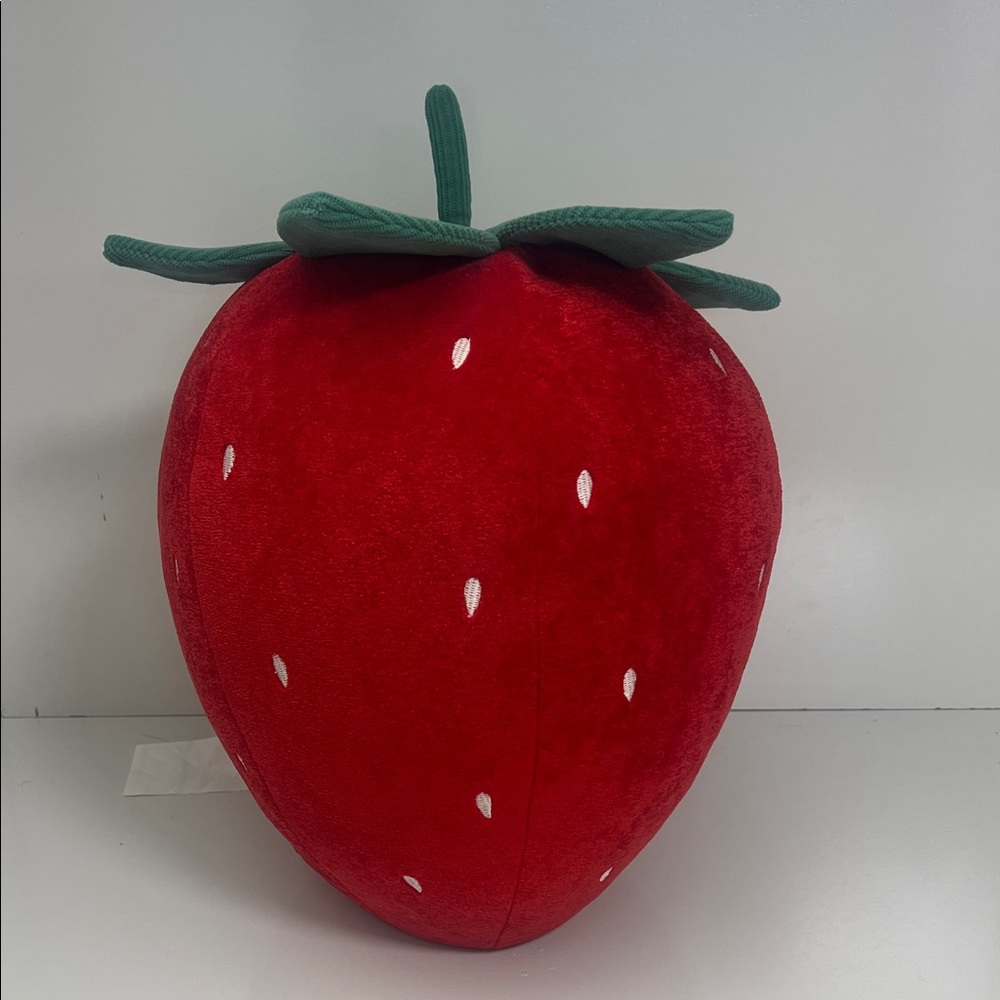Plush Strawberry Home Accent